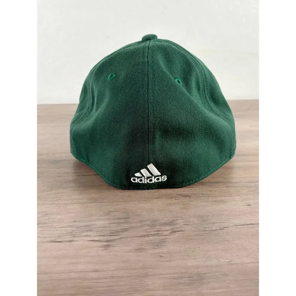 Utah‎ Jazz NBA Green Fitted Flex Adidas Hat- 7 1/4- 7 5/8- EUC